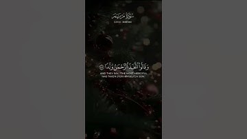 وقالوا اتخذ الرحمن ولدا#سورة_مريم 💖