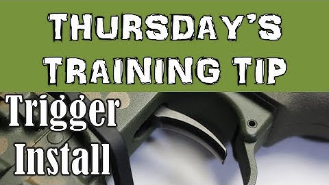 Tsunami Arms Trigger Install - Thursday