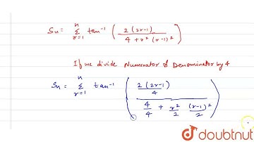 Find the sum sum_(r =1)^(oo) tan^(-1) ((2(2r -1))/(4 + r^(2) (r^(2) -2r + 1))) | CLASS 12 | INVE...