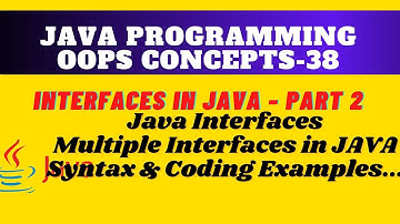 Multiple Interfaces in Java || Extending multiple interfaces with examples, #MultipleInterfaces,