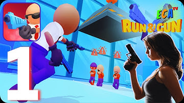 Run n Gun AIM Shooting - Walkthrough Gameplay Part 1 Run ‘em Down And Shoot ‘em Up (Android-iOS)