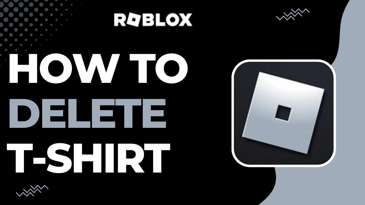 How To Delete T Shirts On Roblox YouTube 