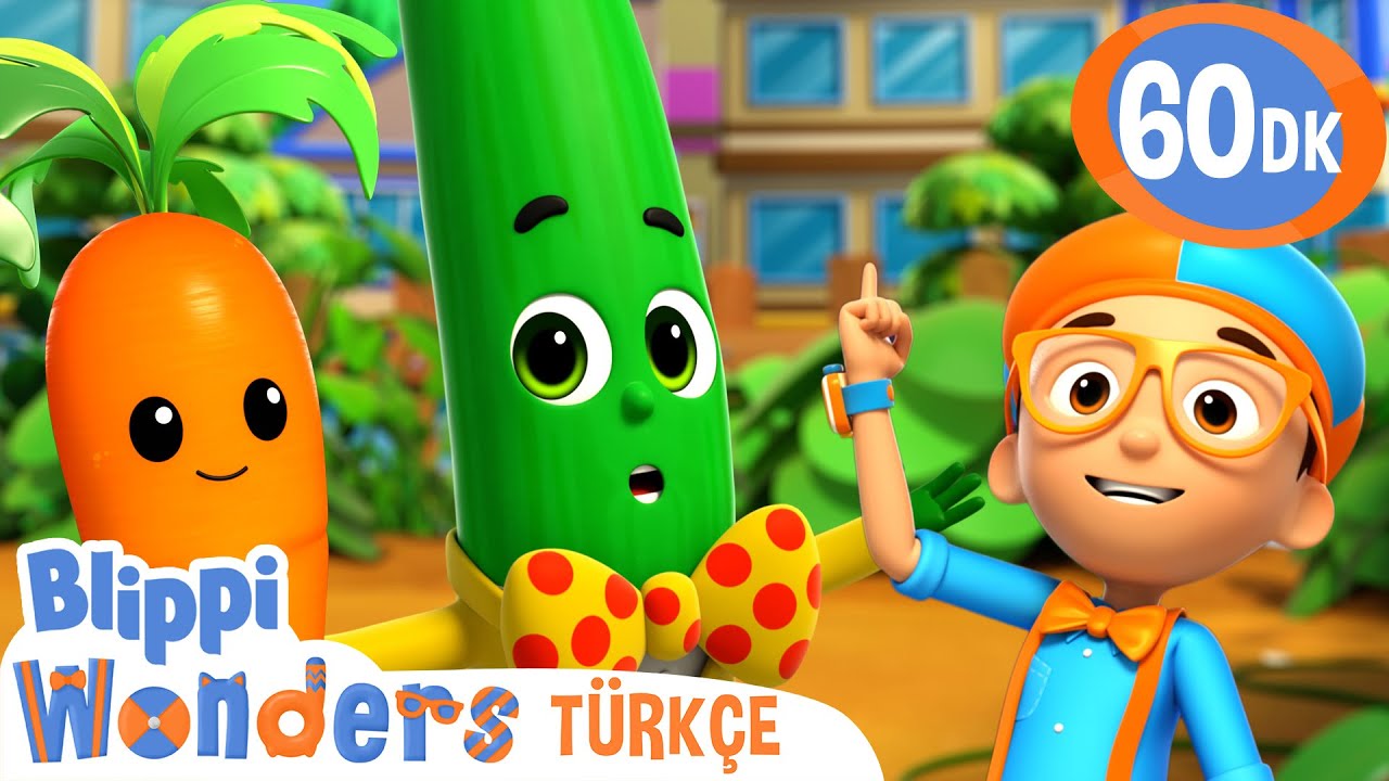 Blippi ile Meyve mi Sebze mi Yarışması | Blippi Türkçe - Çocuklar için Eğitici Videolar