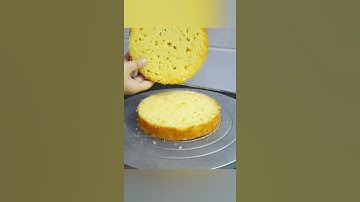 How to cut cake sponge into 3 layers #shorts #cake #cakevideos