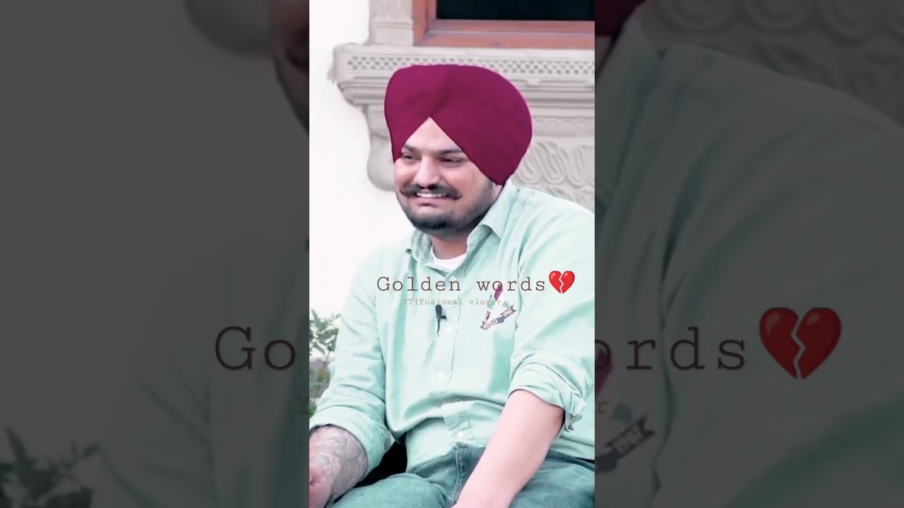 Golden Words Sidhumoosewala sidhumoosewala  viralvideo