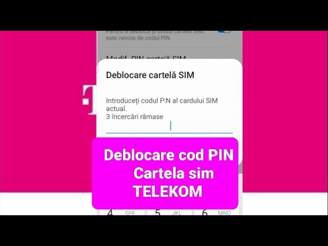 Cum sa deblochez codul PIN la cartela TELEKOM? - YouTube