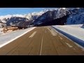 Landing in Courchevel airport