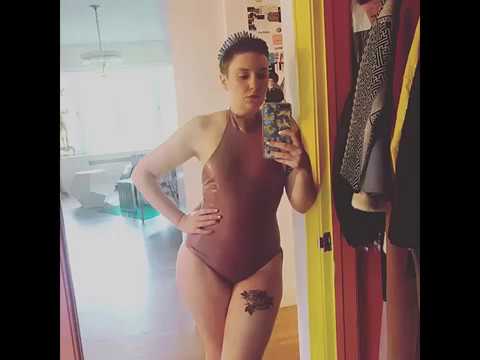 Lena Dunham Claps Back at Haters by Showing off Her Latex Bodysuit and Crystal ...