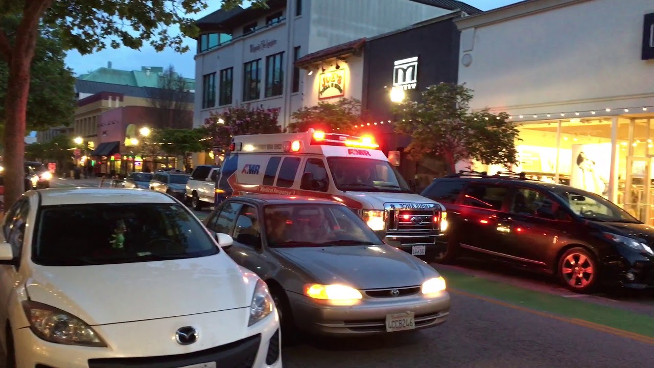 AMR Paramedic Ambulance responding In heavy traffic! - YouTube