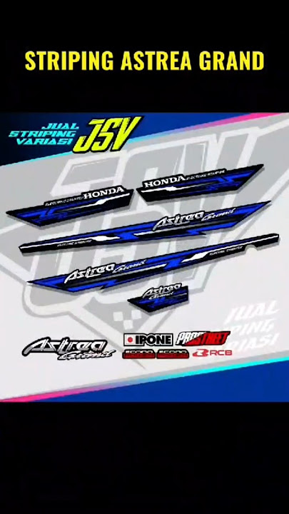 Striping honda astrea grand tebal berkualitas#striping #stripingmotor #stiker #stikergrand #shorts
