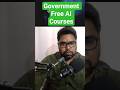 Free Government AI Courses | Swayam Portal AI Courses free with certification #ai #shorts