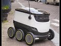 Robot food delivery . Доставка еды роботом .