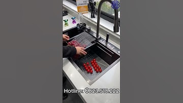 "Thiết Kế Nhà Bếp Hiện Đại: Chậu Rửa Bát Đa Năng" #thietbivesinhbmb #thietbivesinhcaocap