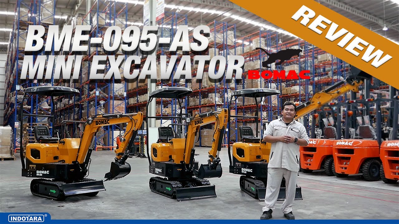 ULASAN LENGKAP MINI EXCAVATOR BOMAC BME-095-AS JANGKAUAN MENGGALI HINGGA 3 METER!!!