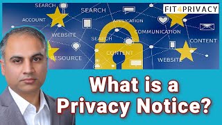 What is a Privacy Notice? What does GDPR require you to include in Privacy Notice??