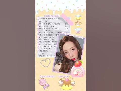My top ten kpop songs these days | receiptify ♡ 