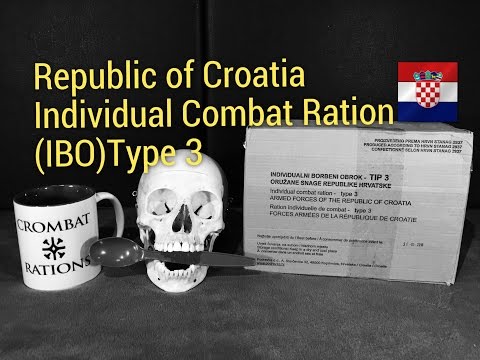 RARE Croatian MRE Tasting: 24hr Individual Combat Ration Type 3