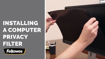How to Install Fellowes Privacy Filters-Fellowes PrivaScreen