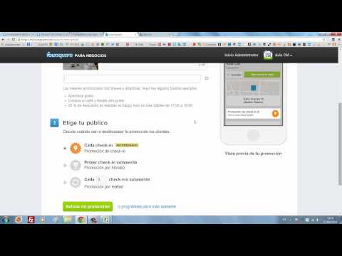 Tutorial de Foursquare: Crear y gestionar Promociones gratuitas