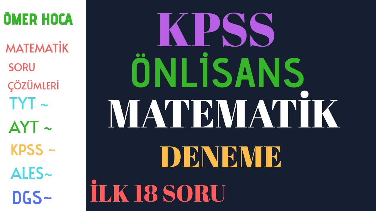 Osym 2018 Kpss Onlisans Soru Ve Cevaplarini Yayimladi Memurlar Net