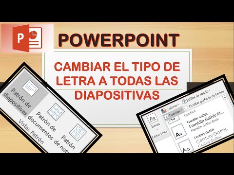 Cambiar el Tipo de Letra a Todas las Diapositivas en Power Point