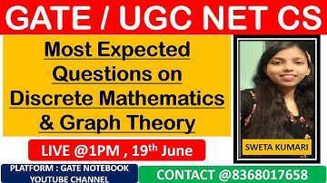 Live @1PM Most Expected Questions on Discrete Mathematics - For GATE & UGC NET CS By Sweta Kumari
