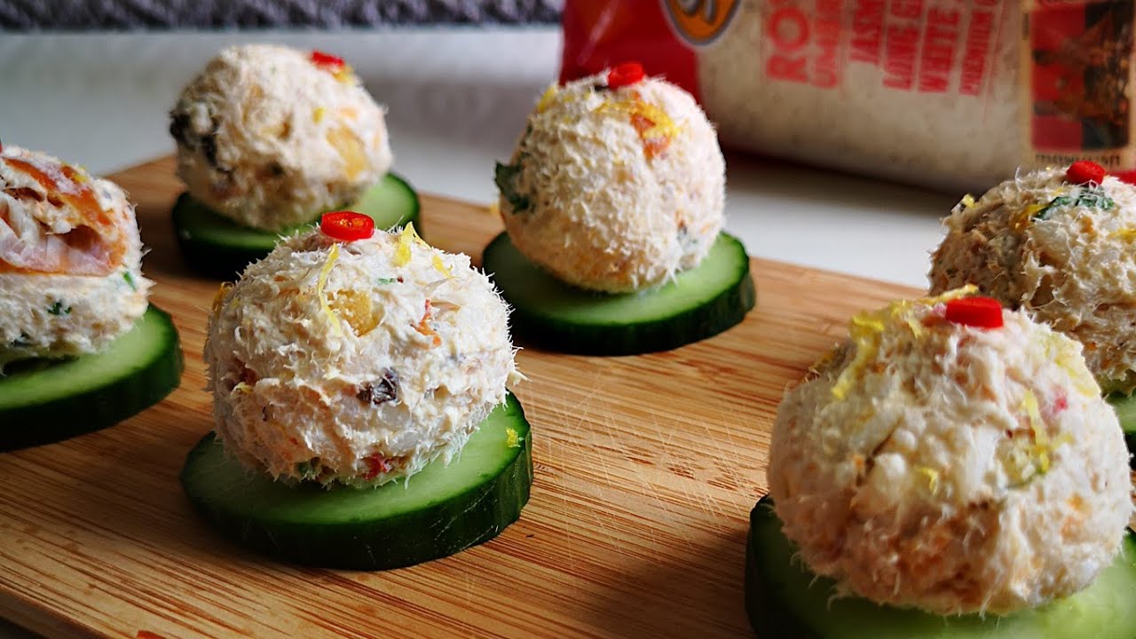 Smoked Snoek and cream cheese Rice balls. YouTube