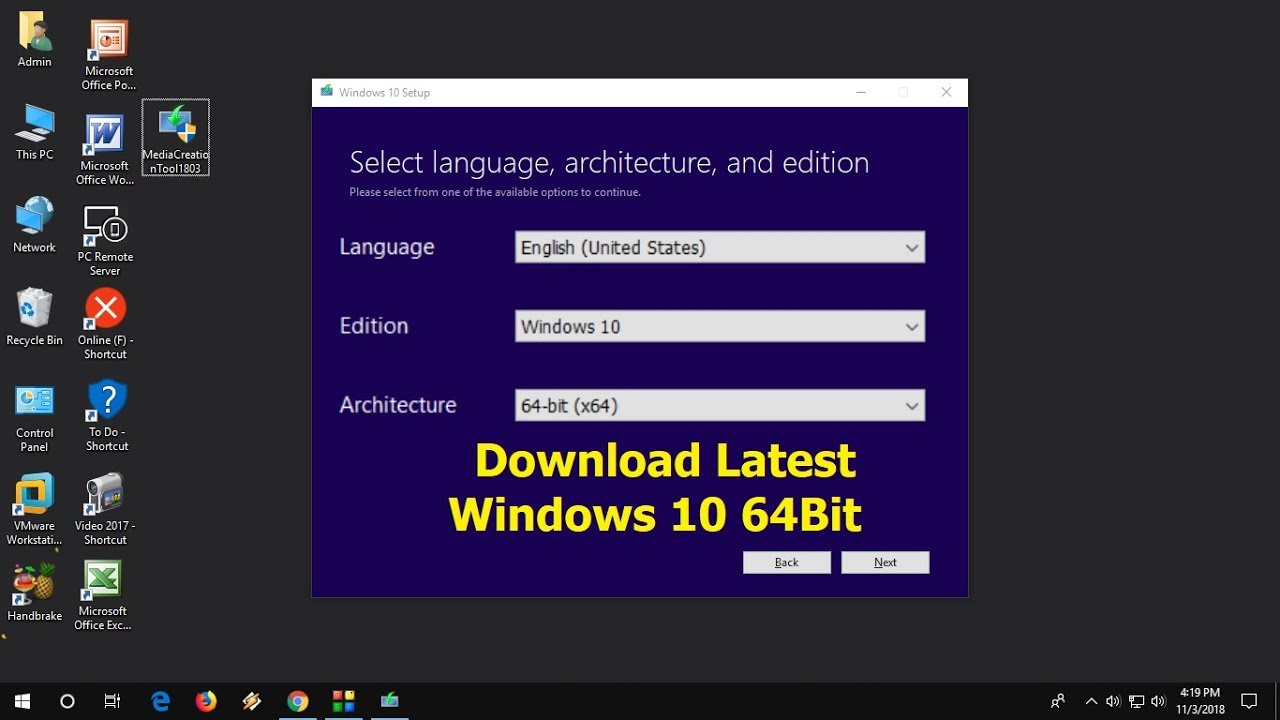 download windows 10 64 bit .iso file