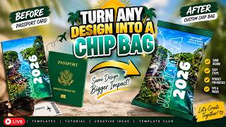 Turn ANY Design Into a Chip Bag! 😱 | Custom Party Favor Tutorial in Canva