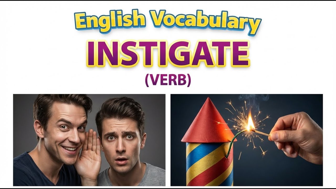 1427) Instigate ... word meaning, synonym, antonym .... English vocabulary for SSC, CGL, CAT