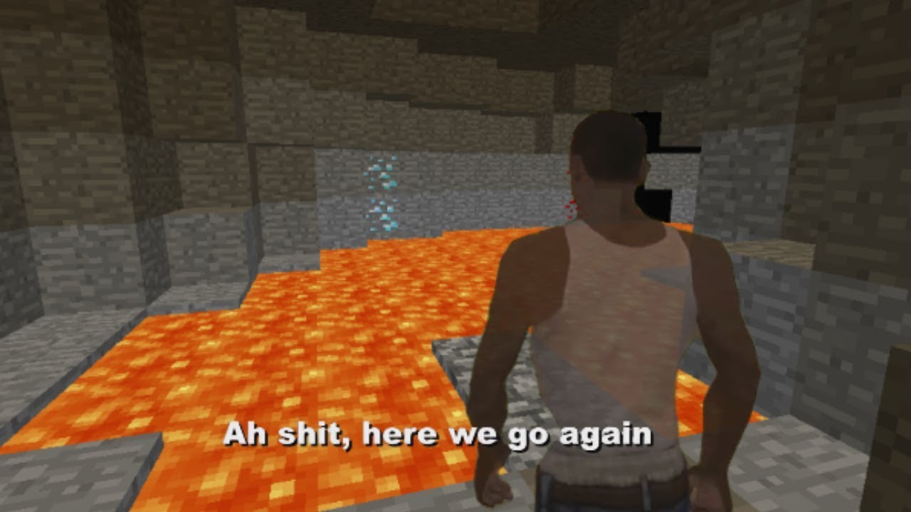 ah shit, ah shit here we go again, minecraft, minecraft edition, meme...