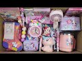 Unboxing Cute Unicorn Stationery For School Girls - Unicorn Pencilbox, Erasers, Pen, Tumbler, Clock