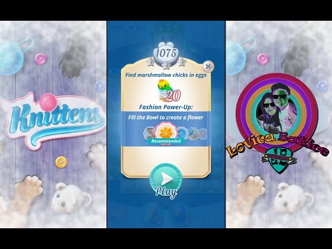 Knittens - Sweet Match 3 Puzzles & Adorable Kittens - Level 1071 - 1075 - Gameplay