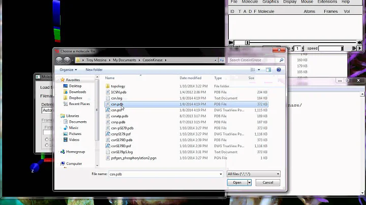 Mutating a Serine to Phosphoserine in VMD