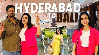 Hyderabad to Bali | Travel VLOG: ✈️ Day- 1 Our Private Villa 🏡 With a Private Pool  | Divya Vlogs ❤️