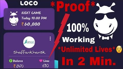 Loco Unlimited lives // 100% Working trick// Techno Sk