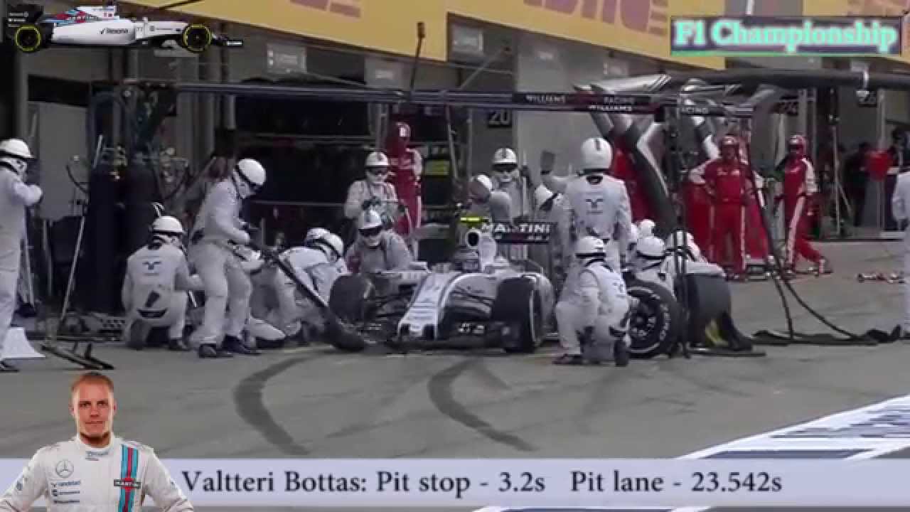 V.Bottas pit stop in Suzuka F1 2015