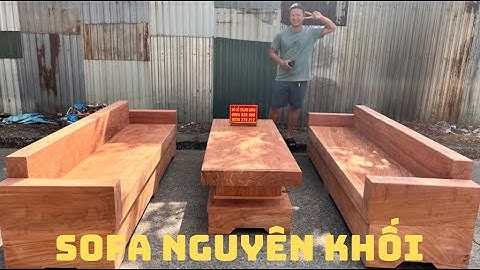 Giới Thiệu Báo Giá Bộ Sofa Nguyên Khối Gỗ Hương Đá Thông Số Nhỏ Có Giá Bình Dân tại Đồ Gỗ Thành Long