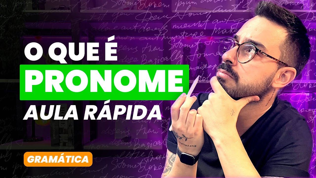 O QUE É PRONOME | AULA RÁPIDA  (gramática)