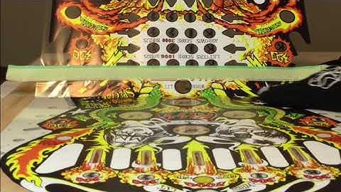 Pinball play field overlay installation