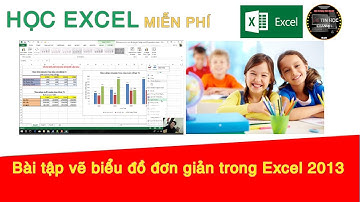 Học Excel miễn phí | #08 - Bài tập vẽ biểu đồ đơn giản trong Excel 2013 | Công phá Excel