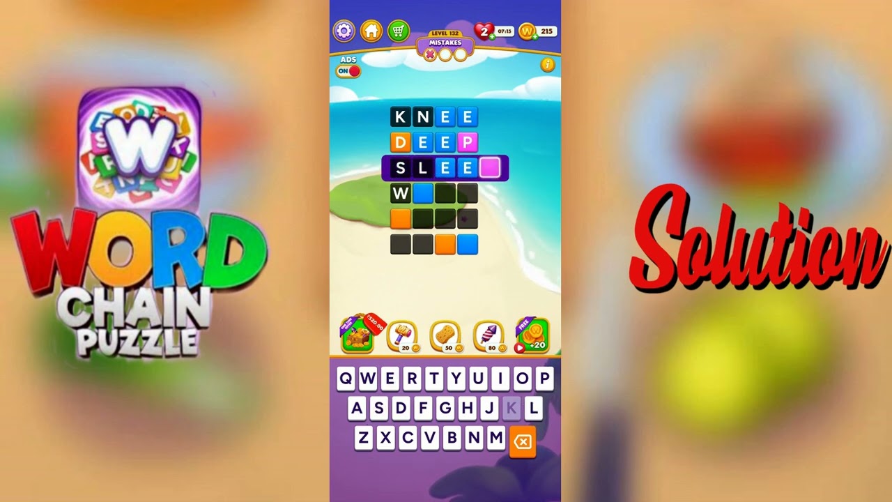 Word Chain Level 132 Solution