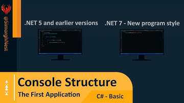 C# Tutorial - Basic - 007 - Console Application Structure