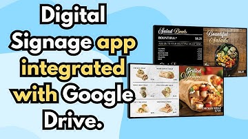 Digital Signage app integrated with Google Drive #digitalsignage #menuboard