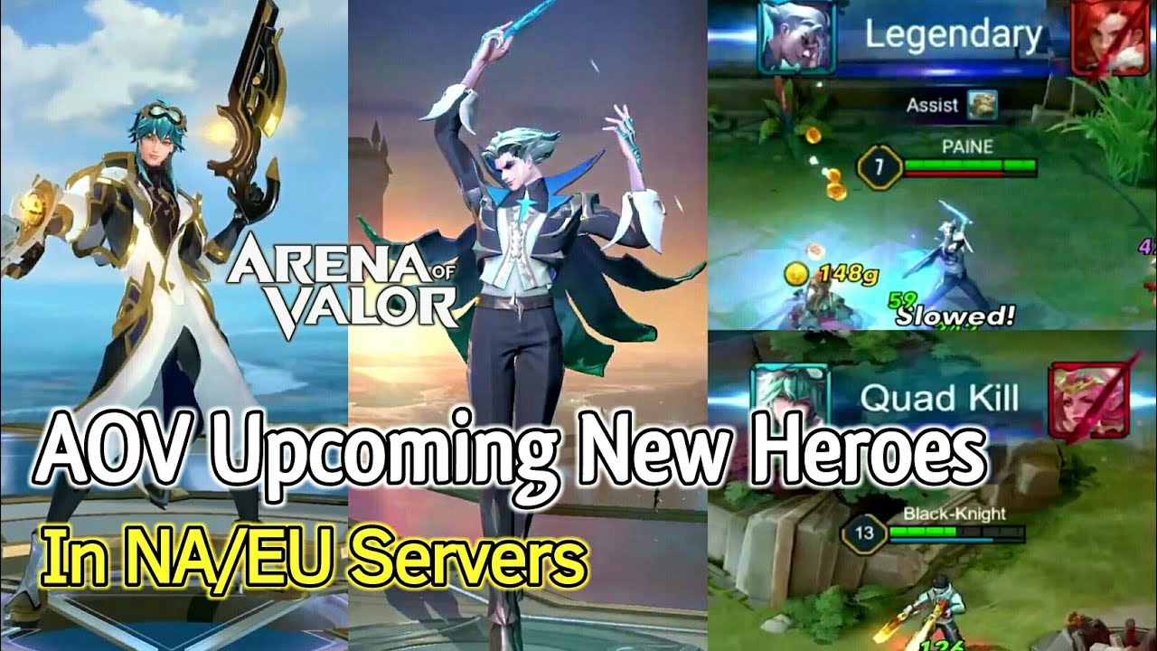AOV INDIA | April Heroes Release For NA/EU/LATAM Servers (LAVILLE, PAINE & More)
