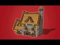 Minecraft build a cottage house step by step