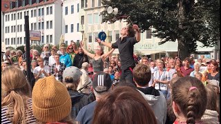 Show-Einlage zur Fridays-for-Future-Demo in Kempten am 20.09.2019