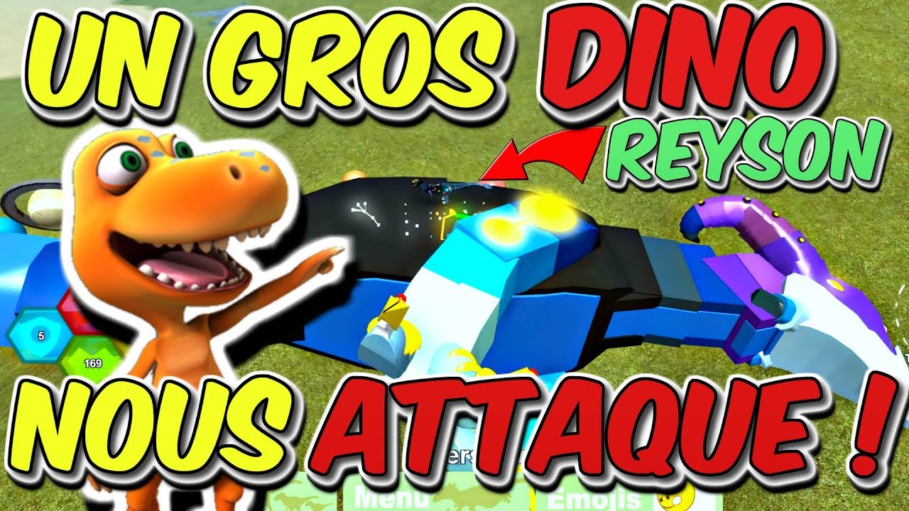 Fr Un Gros Dinosaure Nous Attaque Dinosaur Simulator Roblox Francais 2018 Youtube - roblox youtube francais