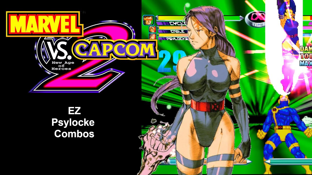 Marvel vs. Capcom 2 - EZ Psylocke Combos