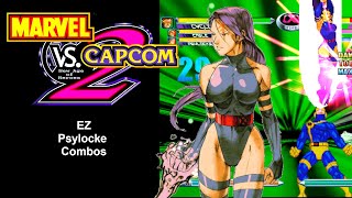 Marvel vs. Capcom 2 - EZ Psylocke Combos